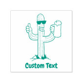 Tampon Auto-encreur Cactus avec bière (Design)