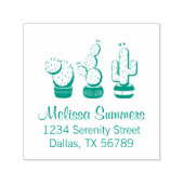 Tampon Auto-encreur Cactus Poted - Cactus Adresse Plante (Design)