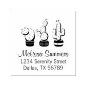 Tampon Auto-encreur Cactus Poted - Cactus Adresse Plante (Design)