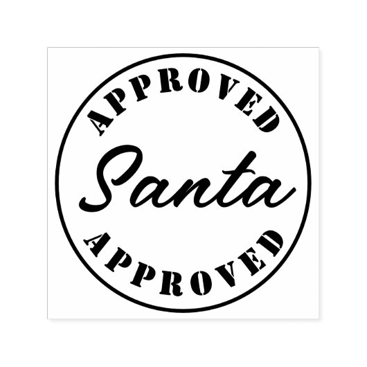 Tampon Auto-encreur Cadeau approuvé père Noël (Design)