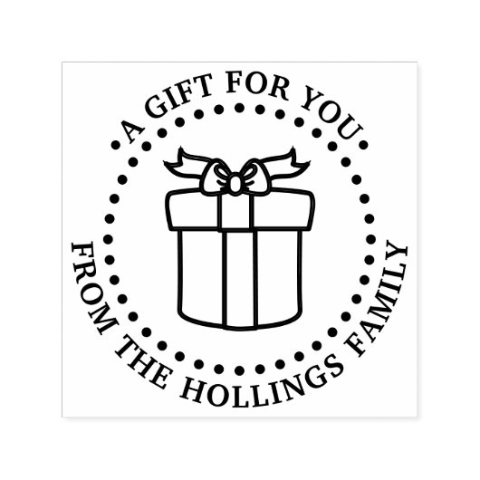 Tampon Auto-encreur Cadeau d'anniversaire Noël Hanoukka pour vous #2 (Design)