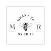 Tampon Auto-encreur Cadeau de Mariage Élégant Miel Prédestiné (Design)