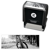 Tampon Auto-encreur cadeaux de VTT (En situation)