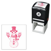 Tampon Auto-encreur Cadeaux pour vous de Snowman (En situation)