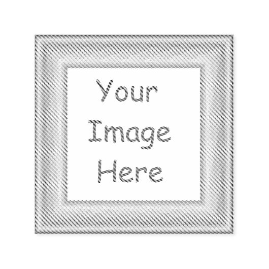 Tampon Auto-encreur Cadre d'or personnalisé préimprimé - (Design)