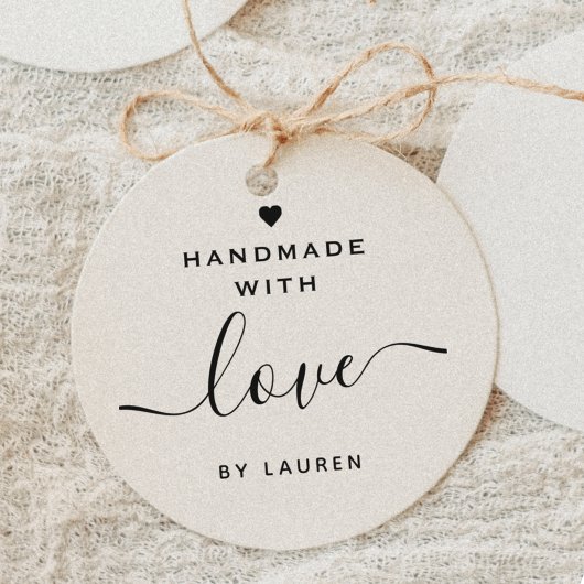 Tampon Auto-encreur Calligraphie cardiaque moderne faite à la main ave