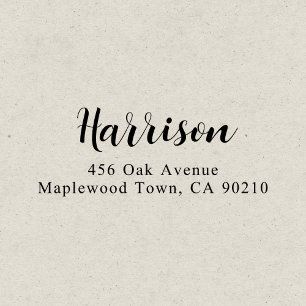 Tampon Auto-encreur Calligraphie de script moderne simple