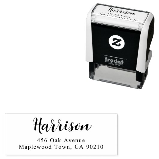 Tampon Auto-encreur Calligraphie de script moderne simple (En situation)