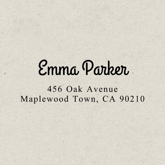 Tampon Auto-encreur Calligraphie de script Vintage simple