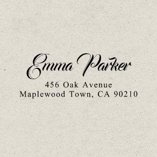 Tampon Auto-encreur Calligraphie de script Vintage simple