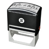 Tampon Auto-encreur Calligraphie M. & Mme Timbre en caoutchouc personn (Produit)