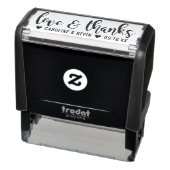 Tampon Auto-encreur Calligraphie moderne mariage amour et remerciement (Produit)