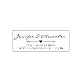 Tampon Auto-encreur Calligraphie moderne Script Mariage Adresse de ret (Design)