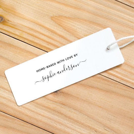 Tampon Auto-encreur Calligraphie Script Nom Maison Cuite Avec Amour