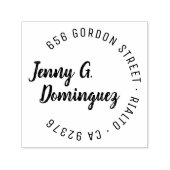 Tampon Auto-encreur Calligraphie simple et moderne Adresse de retour (Design)