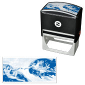 TAMPON AUTO-ENCREUR CAPITALE DE CAOUTCHOUC : MICHELANGELO : LA CRÉATIO (En situation)