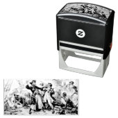 Tampon Auto-encreur Capture, Barbe noire pirate, Revenge de la reine A (En situation)