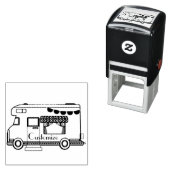 Tampon Auto-encreur Caravane de camping RV Thunder_Cove (En situation)