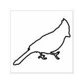 Tampon Auto-encreur Cardinal masculin contour en caoutchouc (Design)
