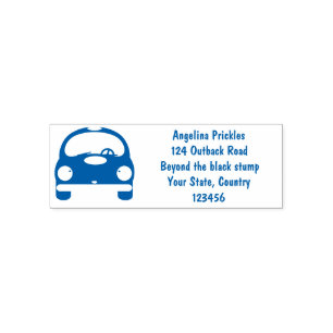 Tampon Auto-encreur Caricature de voitures Cute kawaii