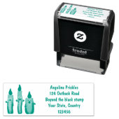 Tampon Auto-encreur Caricature en trois chandelles mignonnes (En situation)