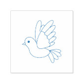 Tampon Auto-encreur Caricature volante Dove Pigeon Bird (Design)