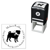 Tampon Auto-encreur Carlin Chien mignon (En situation)