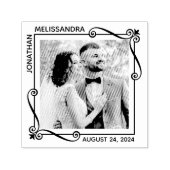 Tampon Auto-encreur Carré   de cadre photo Mariage (Design)