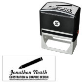 Tampon Auto-encreur Carte graphique ID299 (En situation)