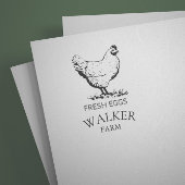 Tampon Auto-encreur Carton d'oeuf Monogramme moderne