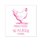 Tampon Auto-encreur Carton d'oeuf Monogramme moderne (Design)