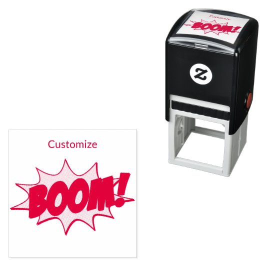 Tampon Auto-encreur Cartoon Boom Thunder_Cove (En situation)