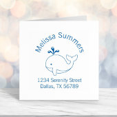 Tampon Auto-encreur Cartoon Whale Arch Adresse