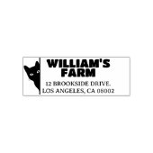 Tampon Auto-encreur Cat Farm Business Adresse de retour unique (Design)