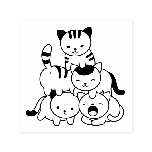 Tampon Auto-encreur Cat Pyramid (Design)