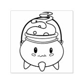 Tampon Auto-encreur Cauldron Cute Kawaii Auto-Encre Caoutchouc (Design)