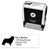 Tampon Auto-encreur Cavalier King Charles Spaniel Adresse de retour (En situation)