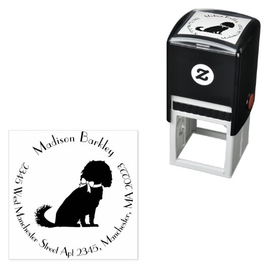 Tampon Auto-encreur Cavalier King Charles Spaniel Chien Chien Chien Ch (En situation)