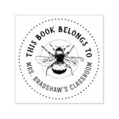 Tampon Auto-encreur Ce Livre Appartient À Bumble Bee Personnalisé (Design)