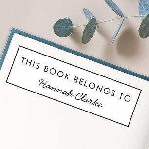 Tampon Auto-encreur Ce livre appartient à   Ex-libris de nom moderne