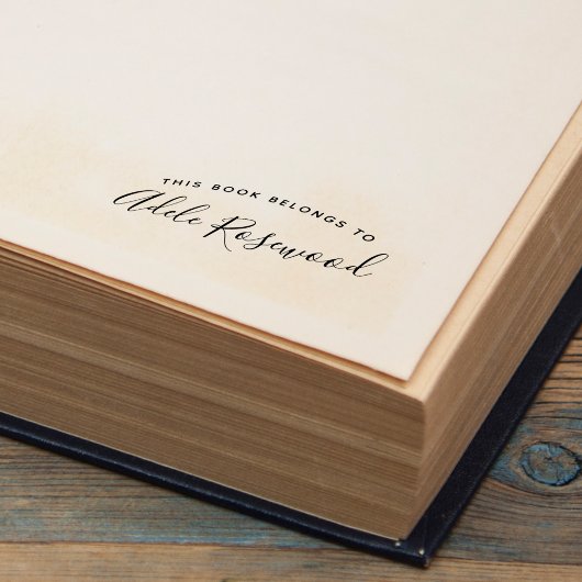 Tampon Auto-encreur Ce livre appartient à Nom de l'écriture manuscrite