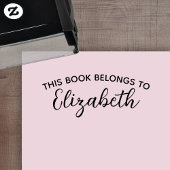 Tampon Auto-encreur Ce livre appartient à - Nom personnalisé - écritur