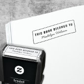Tampon Auto-encreur Ce Livre Appartient À - Nom Plaque