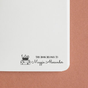 Tampon Auto-encreur Ce Livre Appartient À Nommer Plaque