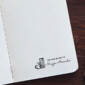 Tampon Auto-encreur Ce Livre Appartient À Nommer Plaque