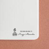 Tampon Auto-encreur Ce Livre Appartient À Nommer Plaque