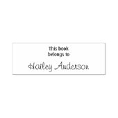 Tampon Auto-encreur Ce Livre Appartient À Votre Nom Ici (Design)