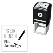 Tampon Auto-encreur Ce Livre Appartient Au Nom De L'Enseignant (En situation)