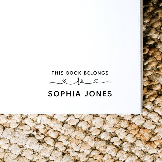 Tampon Auto-encreur Ce Livre Appartient Au Script Coeur