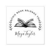 Tampon Auto-encreur Ce Livre Appartient Au Script De Réserver (Design)